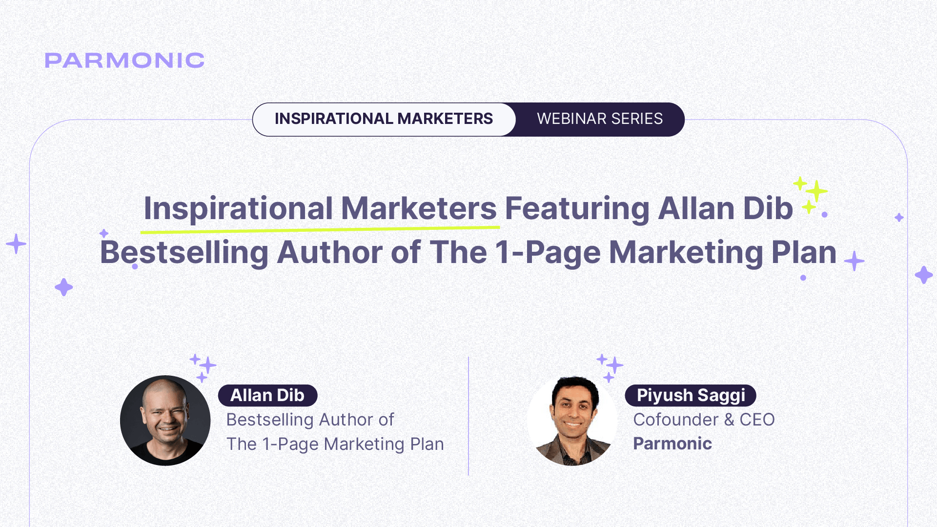 Inspirational Marketers Featuring Allan Dib, Bestselling Author of The 1-Page Marketing Plan
